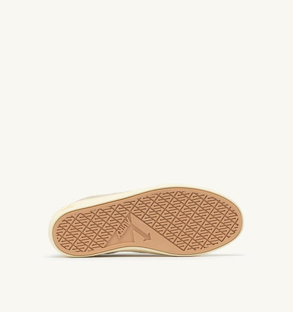 Woman WINDSCAPE LOW SNEAKERS IN PLATINUM AND SAND LAMINATED SUEDE