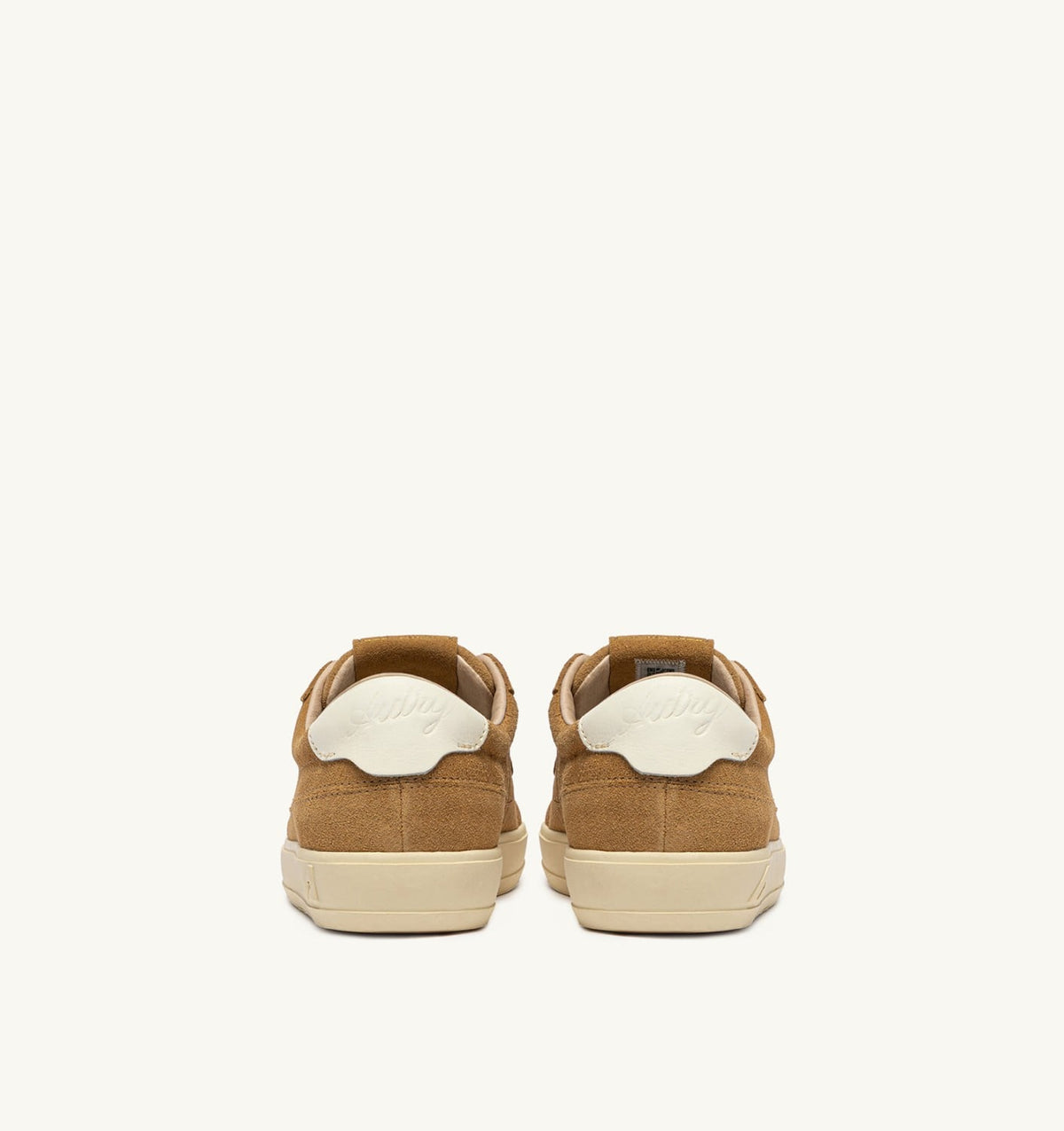 Woman WINDSCAPE LOW SNEAKERS IN COPPER BROWN AND MARSHMALLOW SUEDE