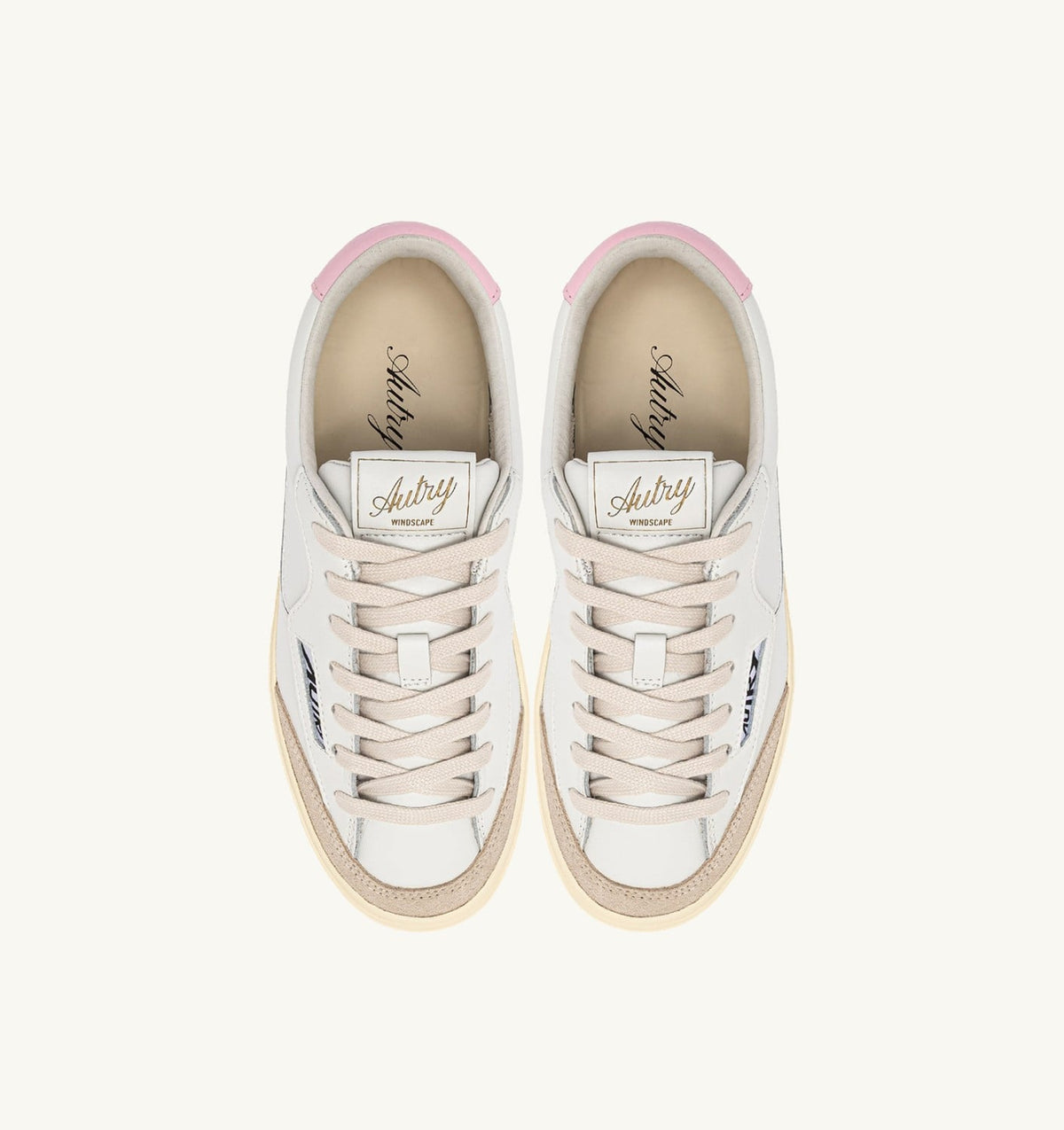 Woman WINDSCAPE LOW SNEAKERS IN WHITE AND FAIRY TALE LEATHER