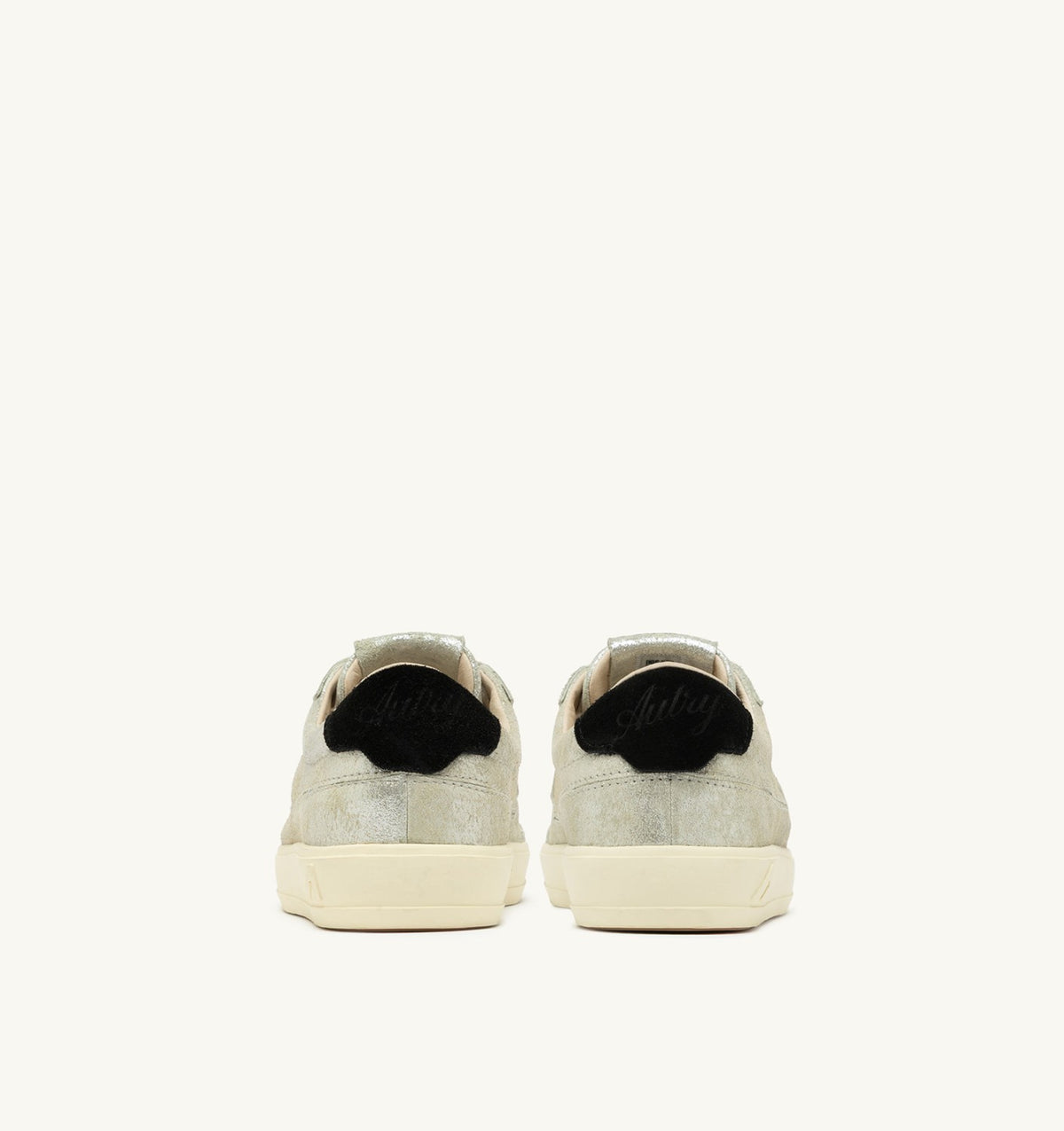 Woman WINDSCAPE LOW SNEAKERS IN SILVER AND BLACK LAMINATED SUEDE