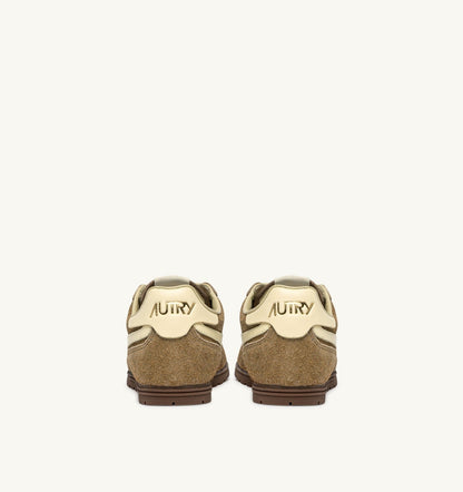 Woman WINDSPIN SNEAKERS IN COURO AND RUTABAGA SUEDE AND LEATHER