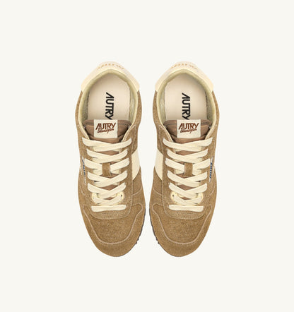 Woman WINDSPIN SNEAKERS IN COURO AND RUTABAGA SUEDE AND LEATHER
