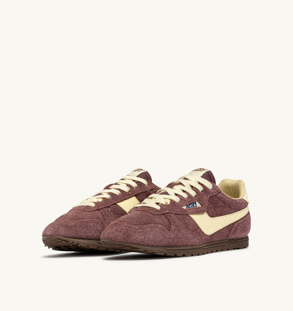 Woman WINDSPIN SNEAKERS IN CHIANTI AND RUTABAGA SUEDE AND LEATHER