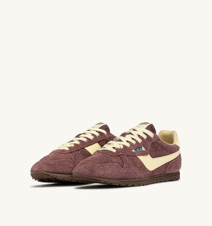 Woman WINDSPIN SNEAKERS IN CHIANTI AND RUTABAGA SUEDE AND LEATHER