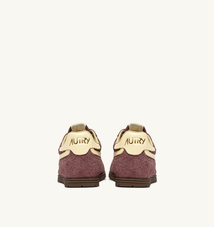 Woman WINDSPIN SNEAKERS IN CHIANTI AND RUTABAGA SUEDE AND LEATHER