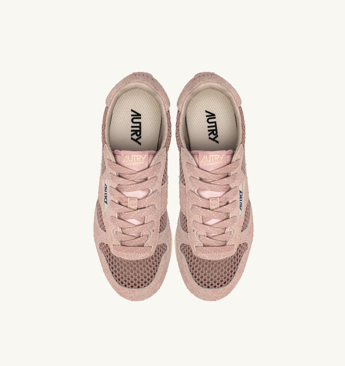 Woman WINDSPIN SNEAKERS IN SILK MESH AND SUEDE