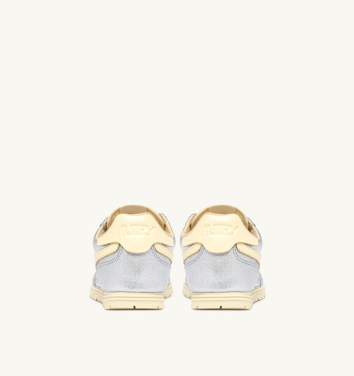 Woman WINDSPIN SNEAKERS IN SILVER AND RUTABAGA SUEDE AND LEATHER