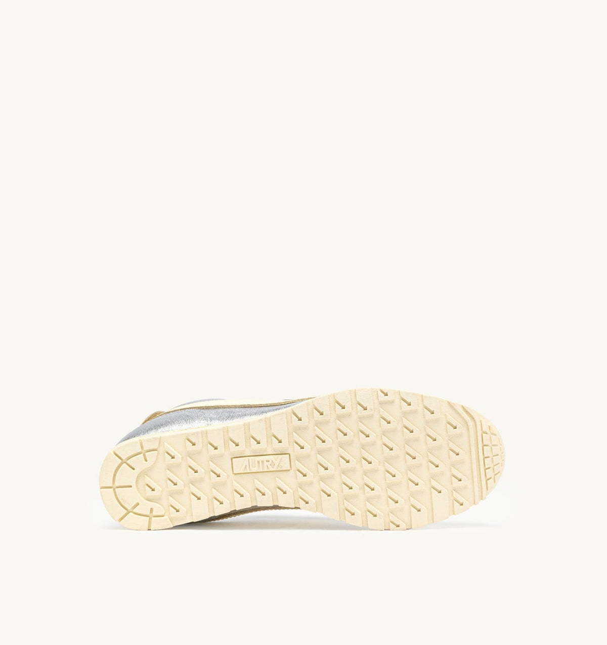 Woman WINDSPIN SNEAKERS IN SILVER AND RUTABAGA SUEDE AND LEATHER