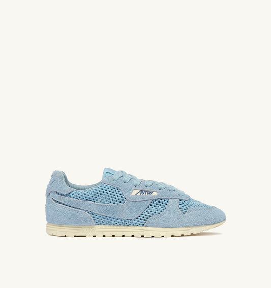 Woman WINDSPIN SNEAKERS IN PORTOFINO MESH AND SUEDE