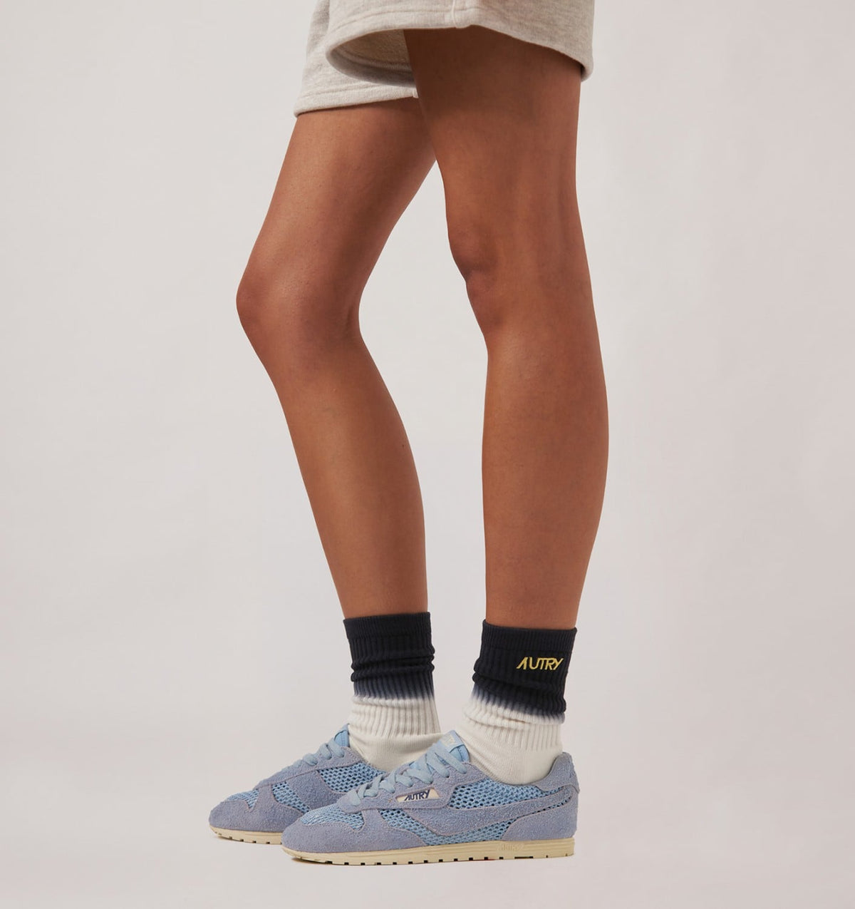 Woman WINDSPIN SNEAKERS IN PORTOFINO MESH AND SUEDE