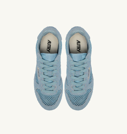 Woman WINDSPIN SNEAKERS IN PORTOFINO MESH AND SUEDE