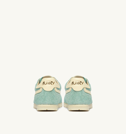 Woman WINDSPIN SNEAKERS IN JASMINE AND RUTABAGA SUEDE AND LEATHER