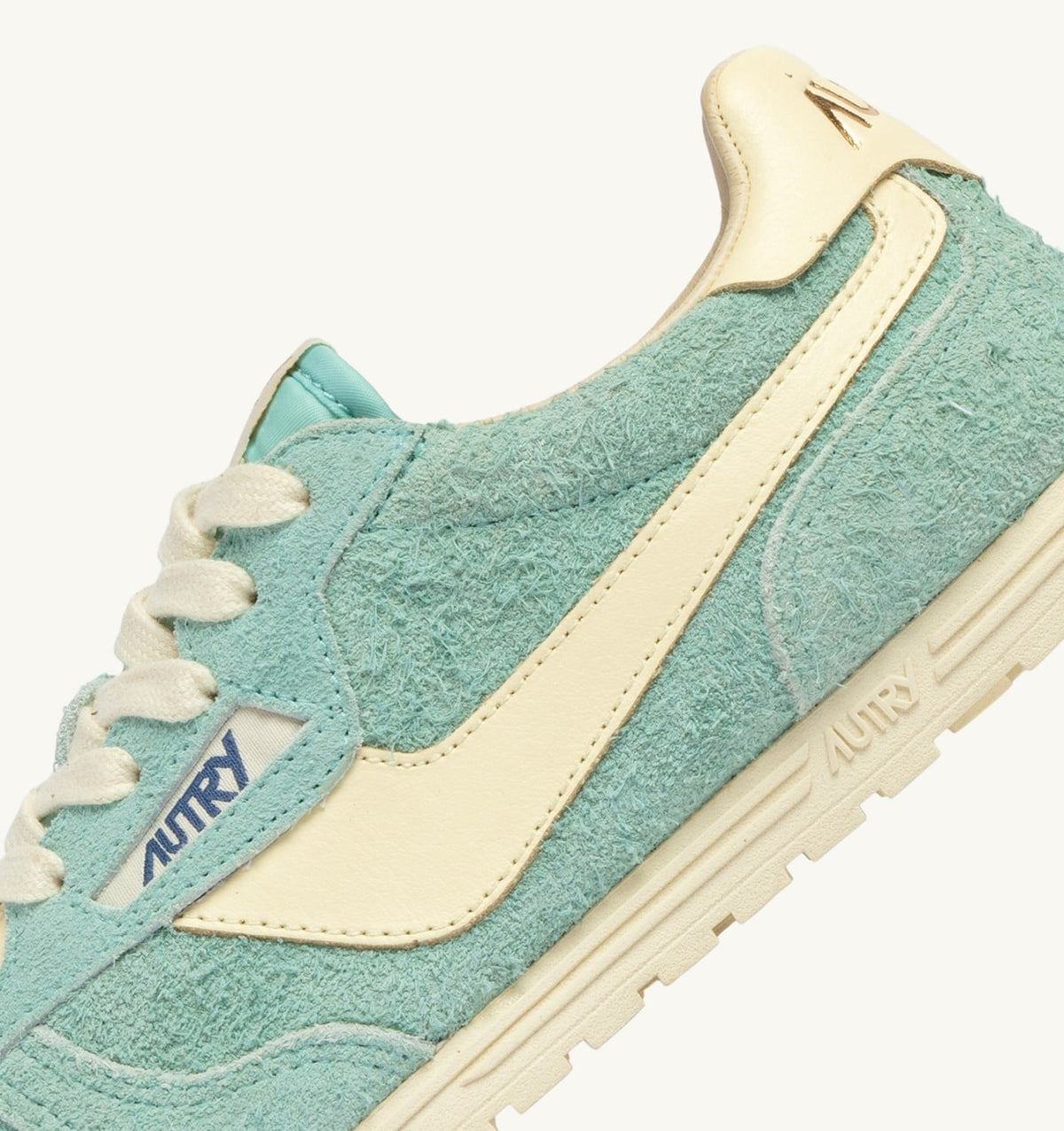 Woman WINDSPIN SNEAKERS IN JASMINE AND RUTABAGA SUEDE AND LEATHER
