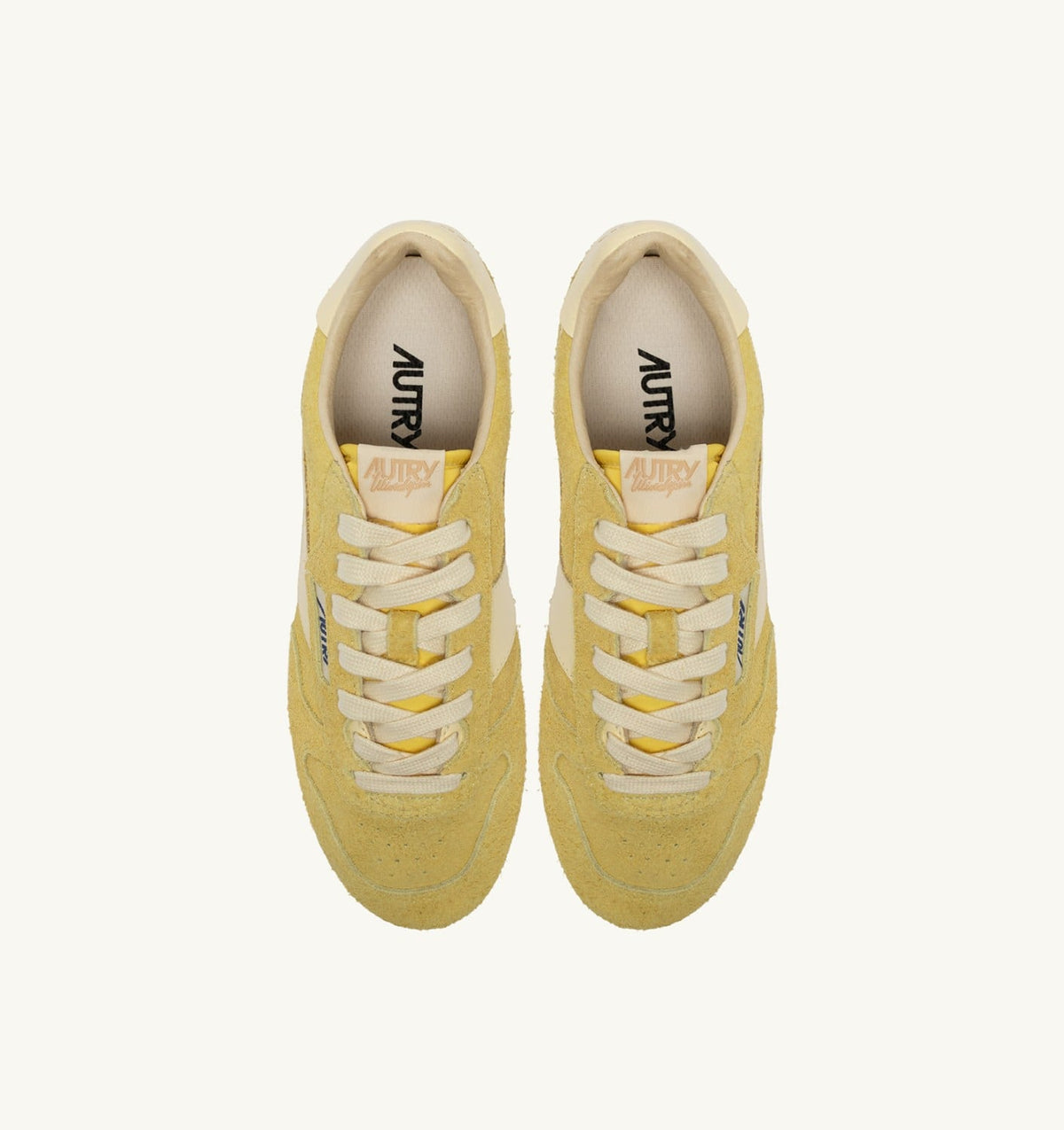 Woman WINDSPIN SNEAKERS IN MIMOSA AND RUTABAGA SUEDE AND LEATHER