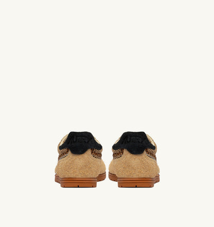 Woman WINDSPIN SNEAKERS IN TRENCH LEOPARD AND BLACK MESH AND SUEDE