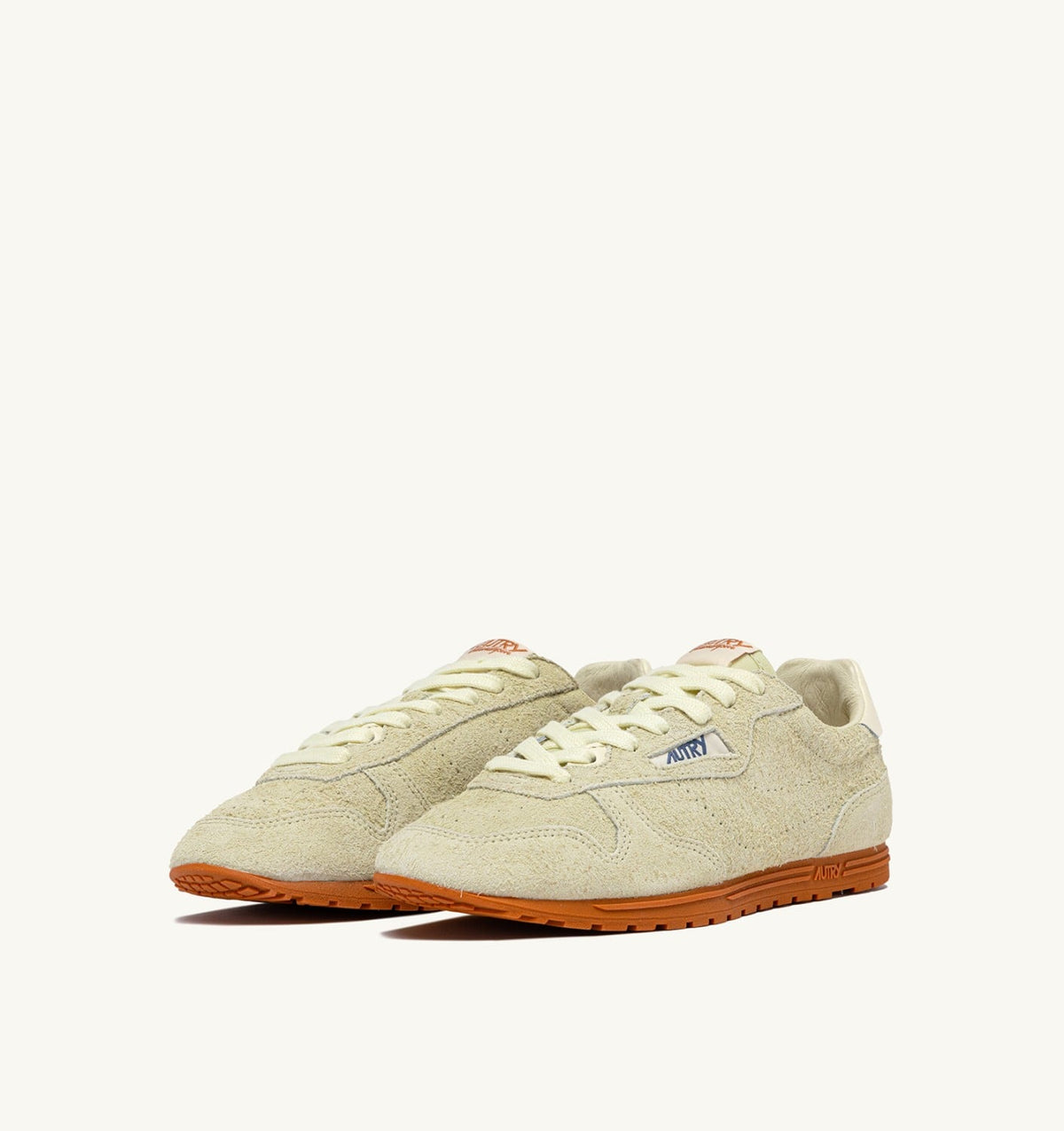 Woman SNEAKERS WINDSPIN IN BUTTER WHITE SUEDE