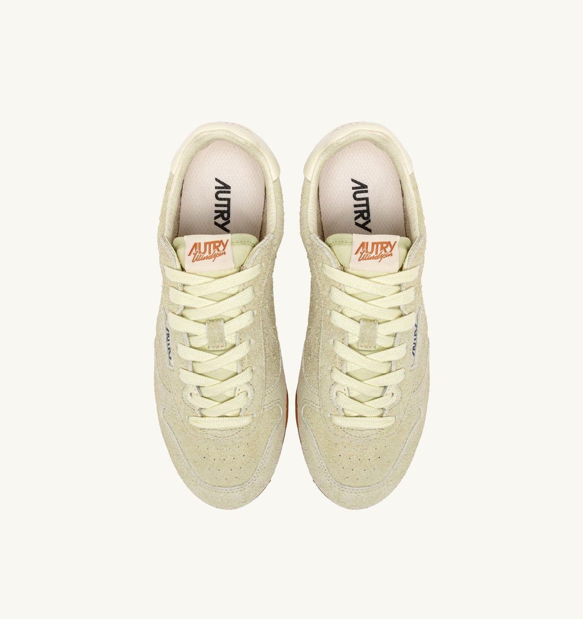 Woman SNEAKERS WINDSPIN IN BUTTER WHITE SUEDE