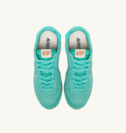 Woman SNEAKERS WINDSPIN IN TURQUOISE SUEDE