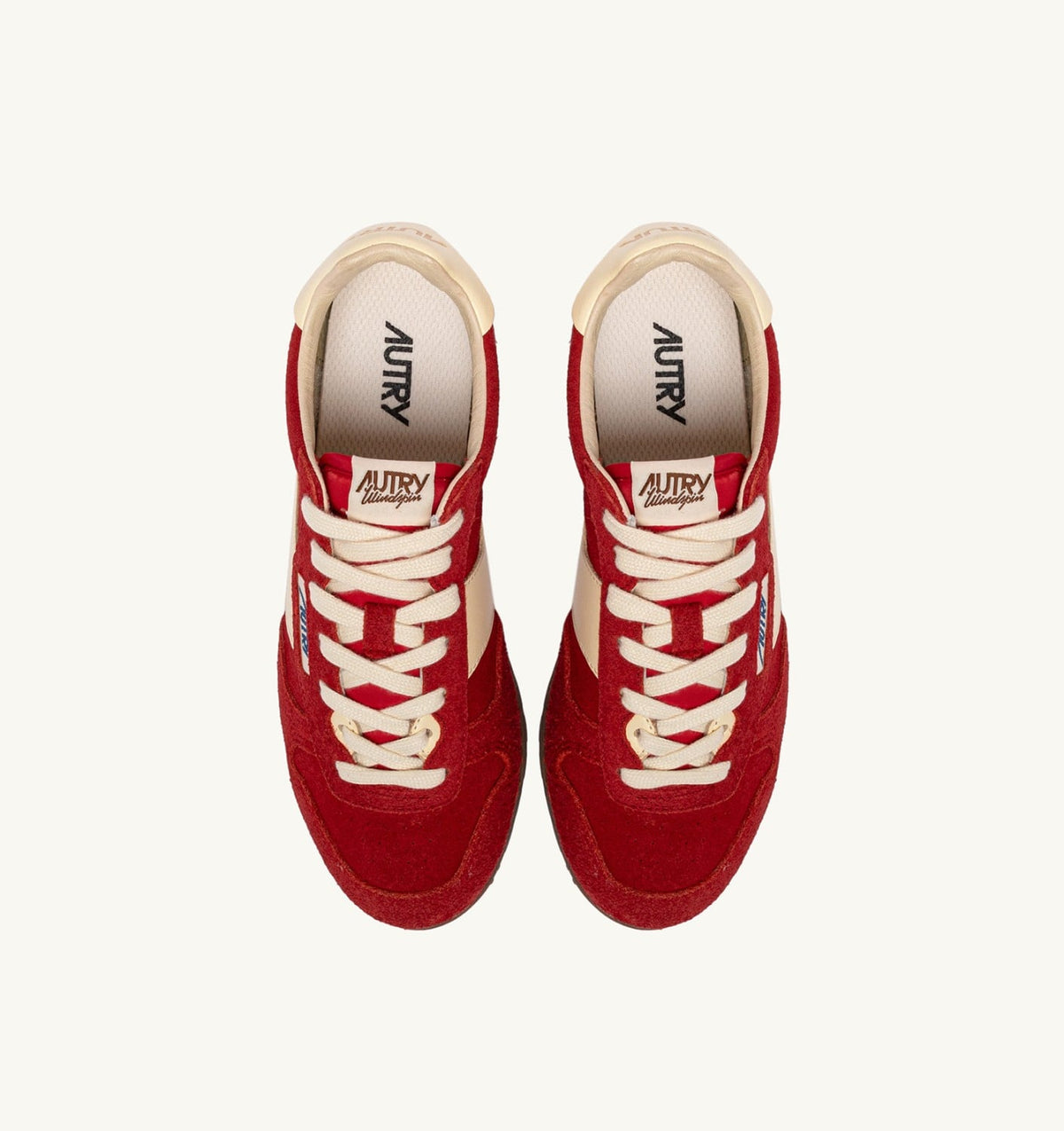 Woman SNEAKERS WINDSPIN IN SUEDE AND LEATHER COLOR RUBY AND RUTABAGA