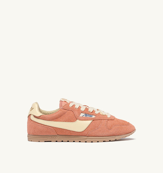 Woman SNEAKERS WINDSPIN IN SUEDE AND LEATHER COLOR DAMASK AND RUTABAGA