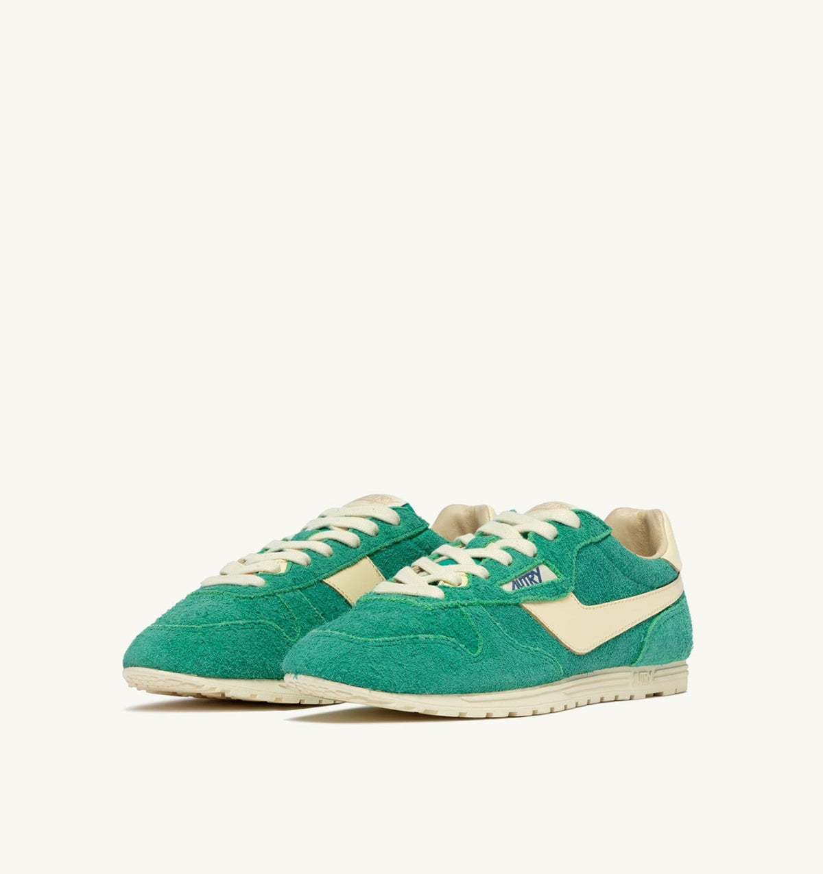 Woman WINDSPIN SNEAKERS IN EXCURSION AND RUTABAGA SUEDE AND LEATHER