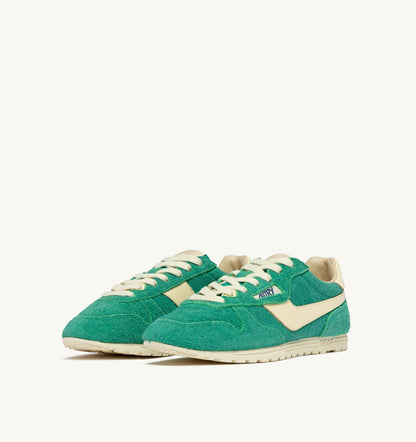 Woman WINDSPIN SNEAKERS IN EXCURSION AND RUTABAGA SUEDE AND LEATHER