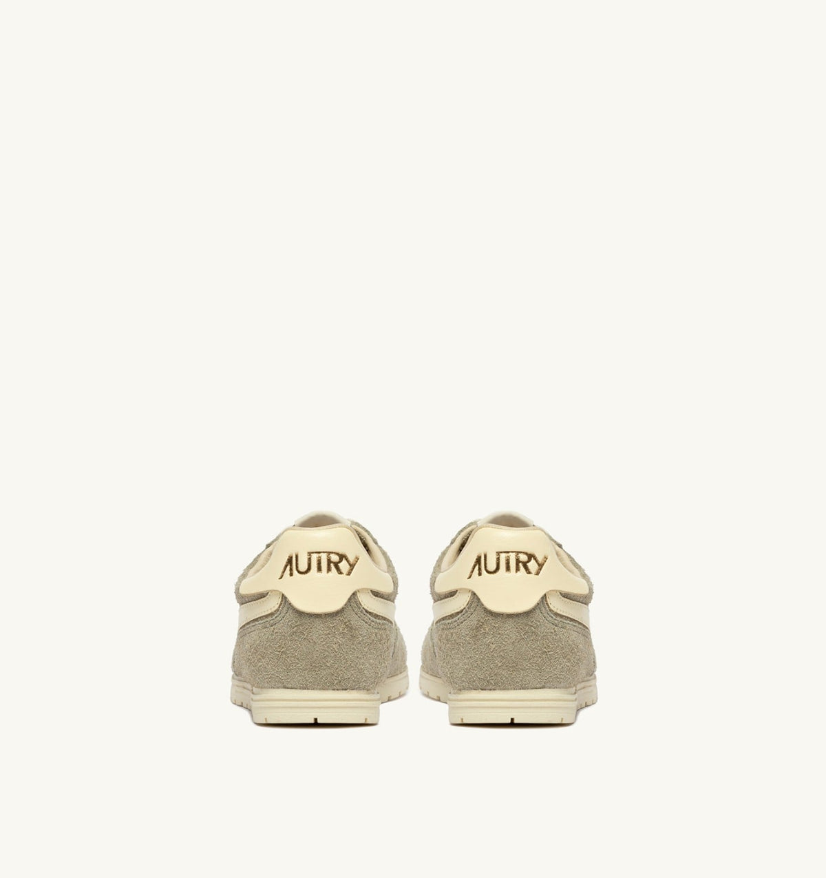 Woman WINDSPIN SNEAKERS IN GRAY GREEN AND RUTABAGA SUEDE AND LEATHER