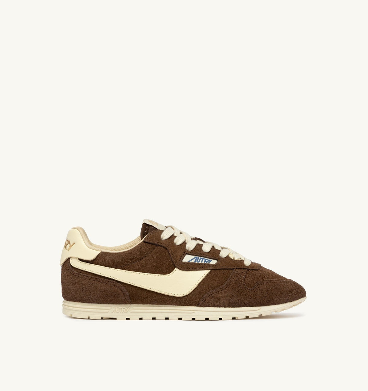 Woman WINDSPIN SNEAKERS IN TUNDRA AND RUTABAGA SUEDE AND LEATHER