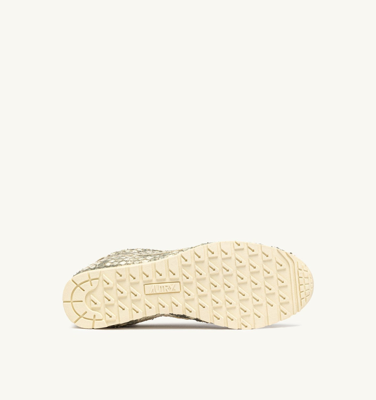 Woman WINDSPIN SNEAKERS IN LEATHER WITH SNAKE DIAMOND PRINT COLOR ROCK AND RUTABAGA