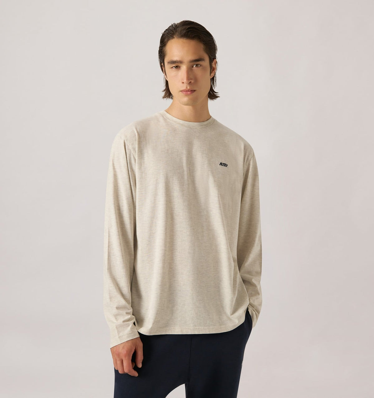 Woman|Man LONG-SLEEVE EMBROIDERED LOGO TEE UNISEX
