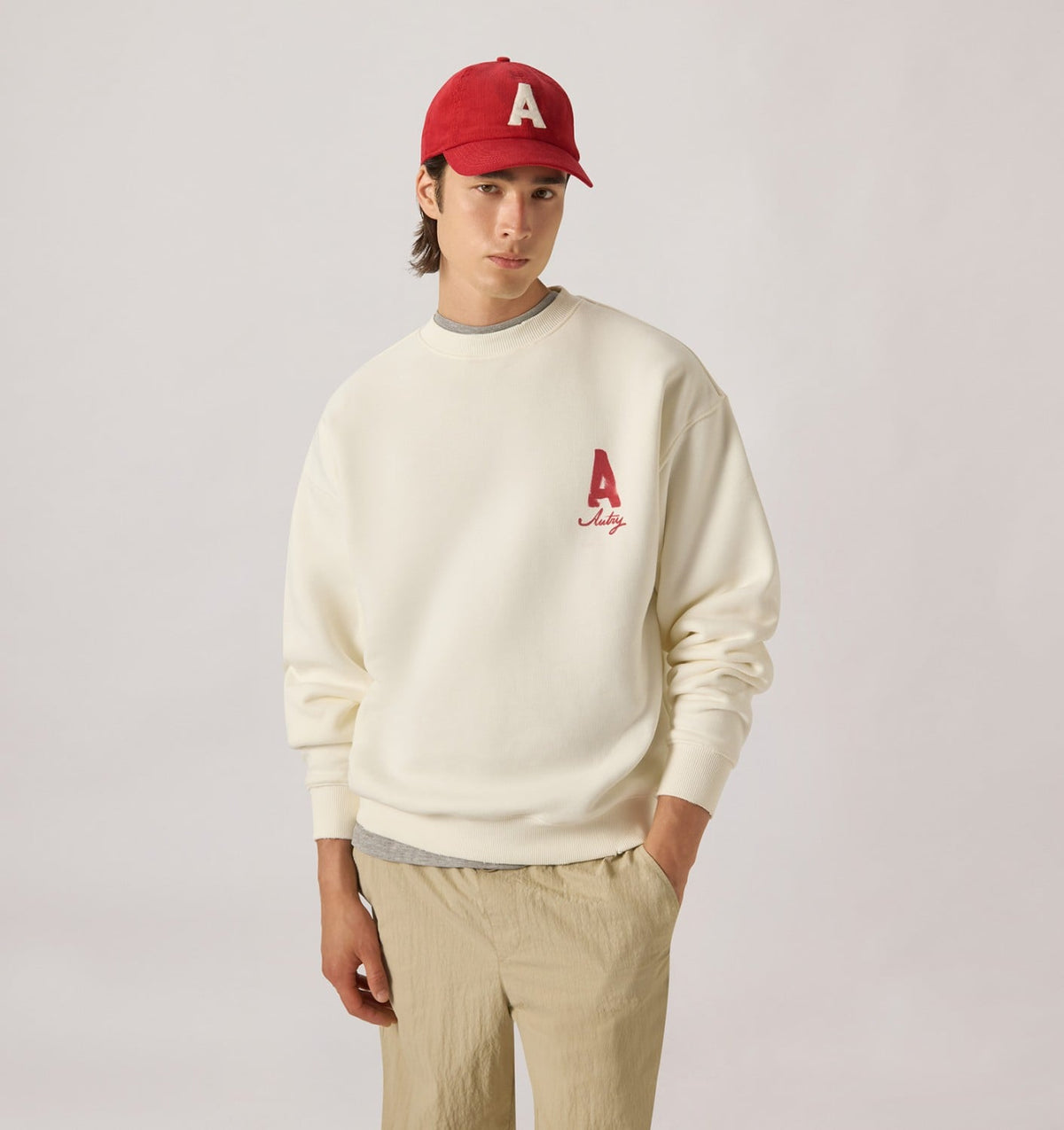 Woman|Man HERITAGE SWEATSHIRT WITH WASHED EFFECT UNISEX