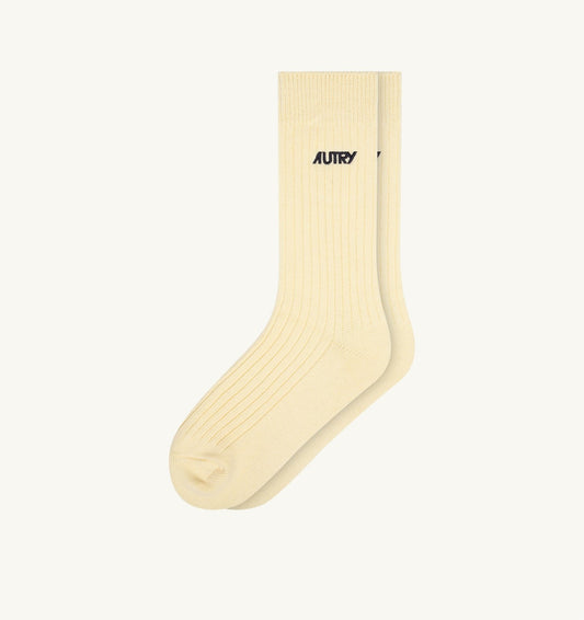 Woman|Man RIBBED SOCKS WITH EMBROIDERED LOGO UNISEX
