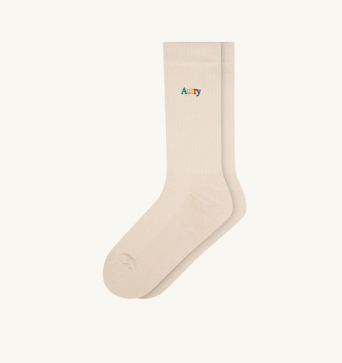 Woman|Man RIBBED SOCKS WITH MULTICOLOR EMBROIDERED LOGO UNISEX