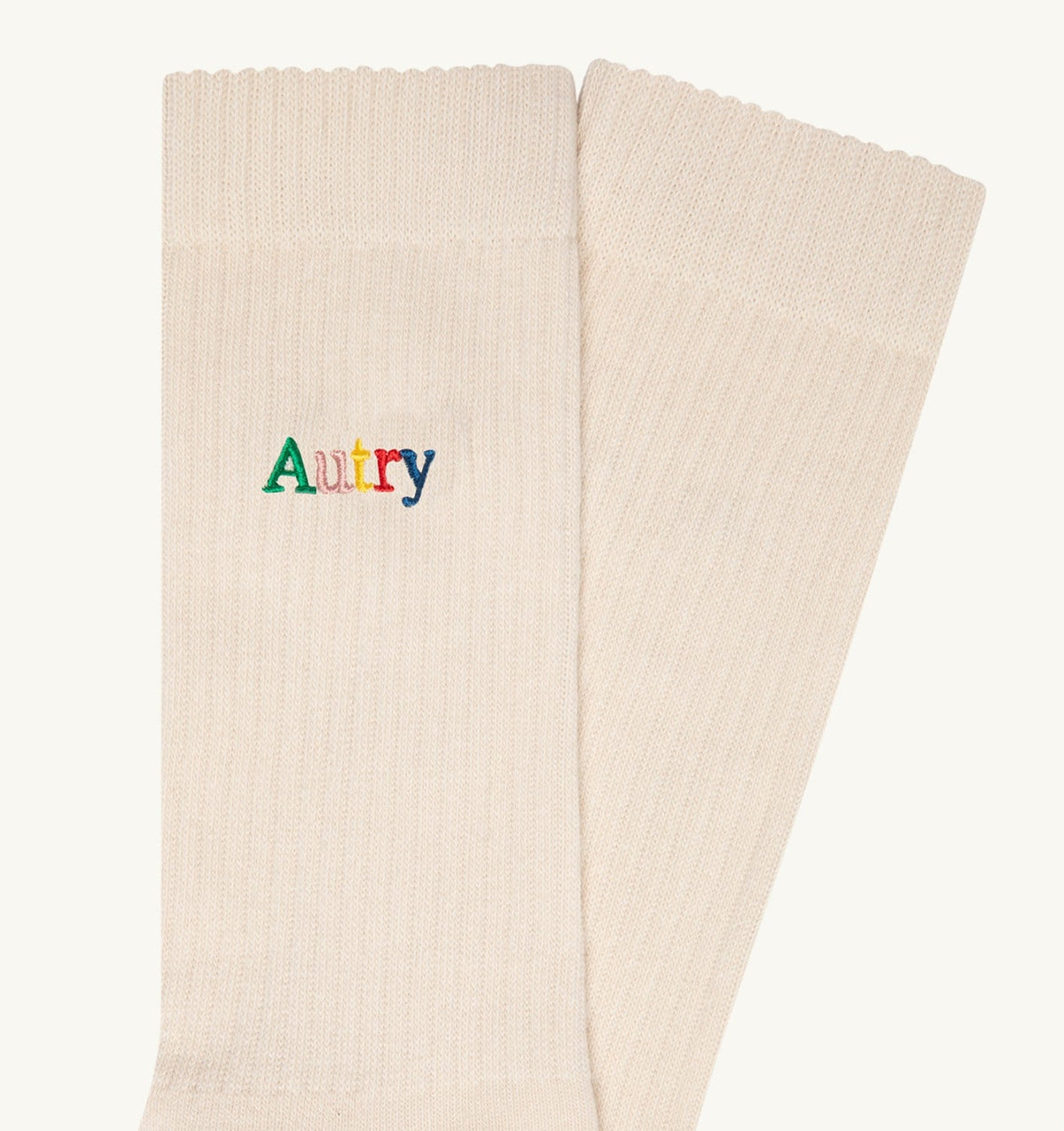 Woman|Man RIBBED SOCKS WITH MULTICOLOR EMBROIDERED LOGO UNISEX