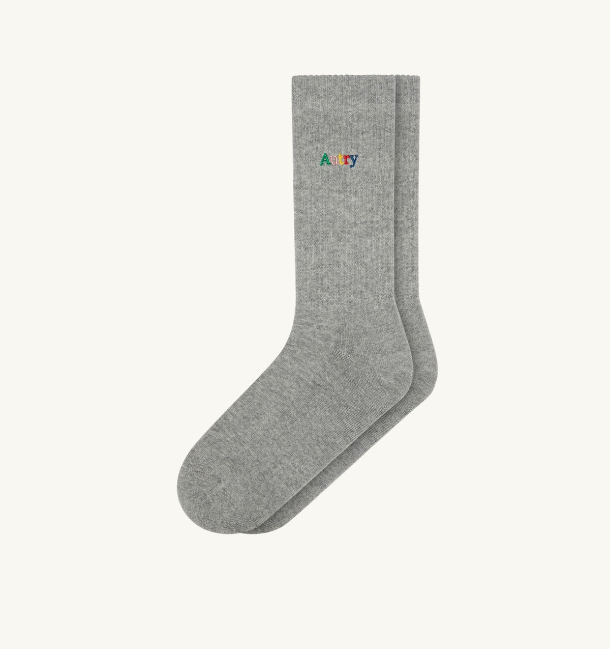 Woman|Man RIBBED SOCKS WITH MULTICOLOR EMBROIDERED LOGO UNISEX