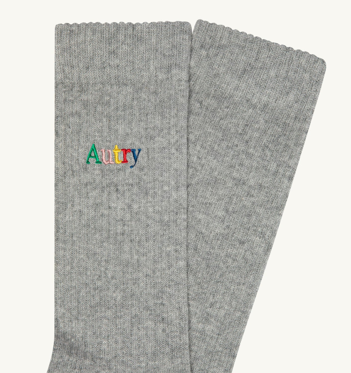 Woman|Man RIBBED SOCKS WITH MULTICOLOR EMBROIDERED LOGO UNISEX
