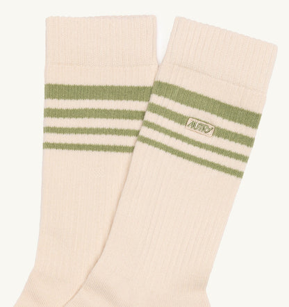 Woman|Man JACQUARD STRIPED SOCKS WITH LOGO UNISEX