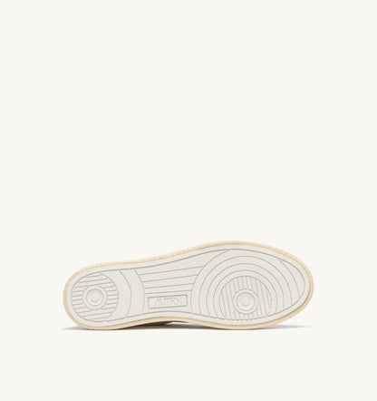 Man MEDALIST MULE SNEAKERS IN NAPA LEATHER COLOR WHITE