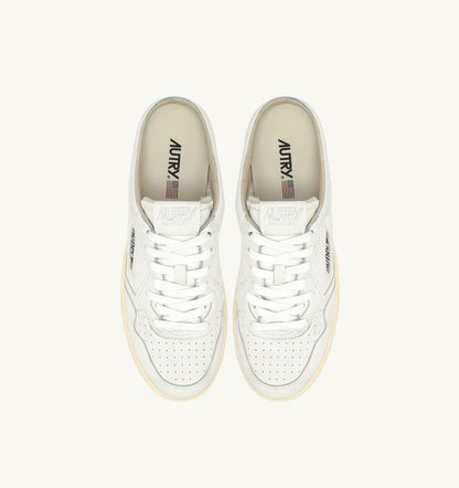 Man MEDALIST MULE SNEAKERS IN NAPA LEATHER COLOR WHITE