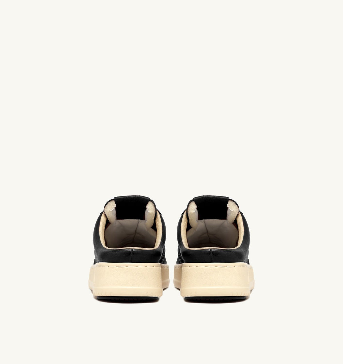 Man MEDALIST MULE SNEAKERS IN NAPA LEATHER COLOR BLACK