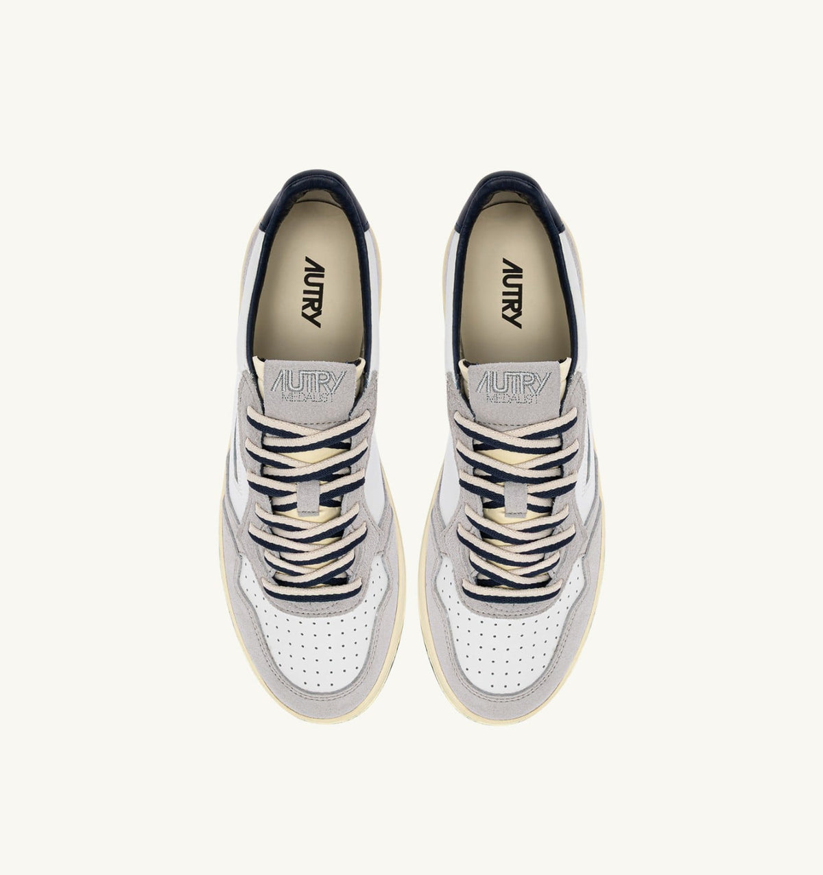 Man MEDALIST LOW SNEAKERS IN VAPOR AND SPACE SUEDE AND LEATHER