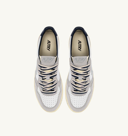 Man MEDALIST LOW SNEAKERS IN VAPOR AND SPACE SUEDE AND LEATHER