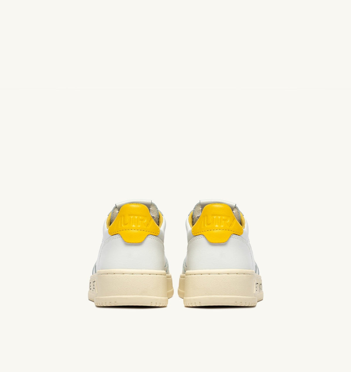 Man MEDALIST LOW SNEAKERS IN WHITE AND SLICKER LEATHER WITH LETTERING