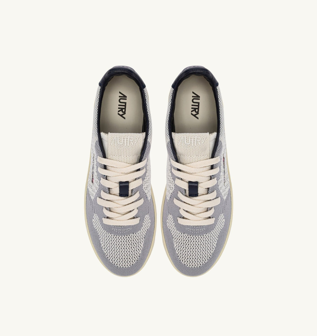 Man MEDALIST EASEKNIT LOW SNEAKERS IN IVORY WHITE SPACE AND LOFT KNIT