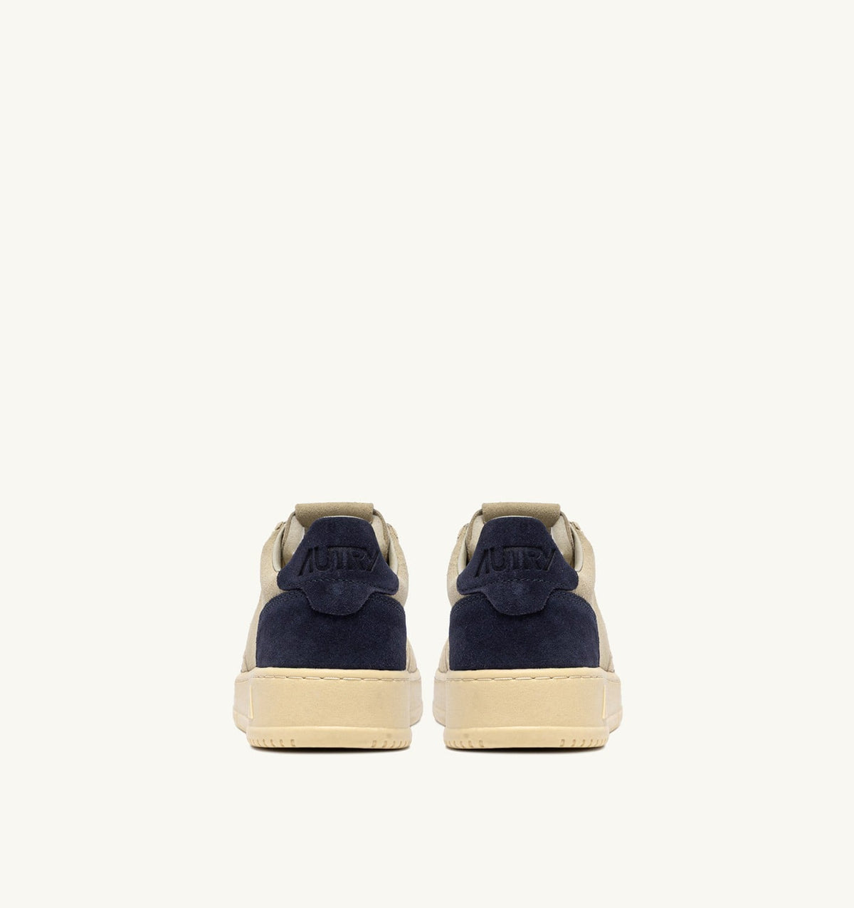 Man MEDALIST LOW TRICOLOR SNEAKERS IN SUEDE COLOR ECRU PAPYRUS AND BLUE SPACE