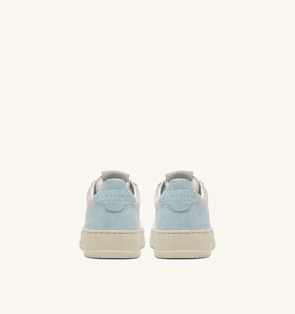 Man MEDALIST LOW TRICOLOR SNEAKERS IN SUEDE COLOR WHITE SKY AND LOFT