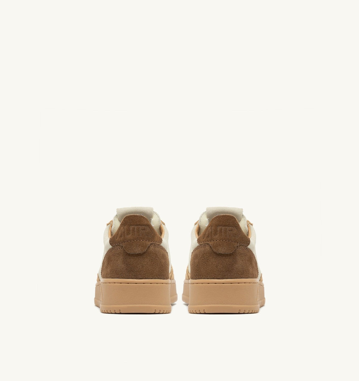 Man MEDALIST LOW TRICOLOR SNEAKERS IN SUEDE COLOR TUNDRA EGG AND PEANUT