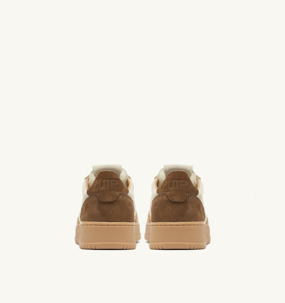 Man MEDALIST LOW TRICOLOR SNEAKERS IN SUEDE COLOR TUNDRA EGG AND PEANUT
