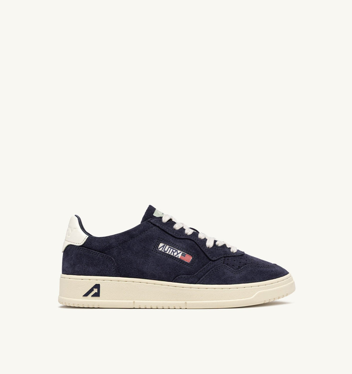 Man MEDALIST LOW SNEAKERS IN SPACE AND WHITE SUEDE