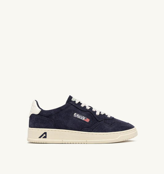 Man MEDALIST LOW SNEAKERS IN SPACE AND WHITE SUEDE